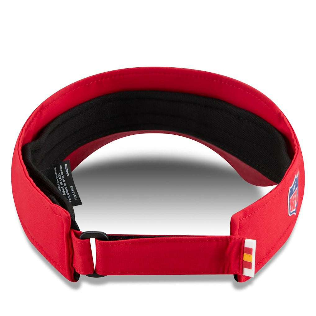 Kansas City Chiefs New Era 2025 Sideline Visor Red