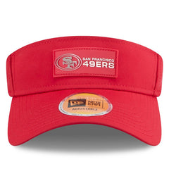 San Francisco 49ers New Era 2025 Sideline Visor Scarlet