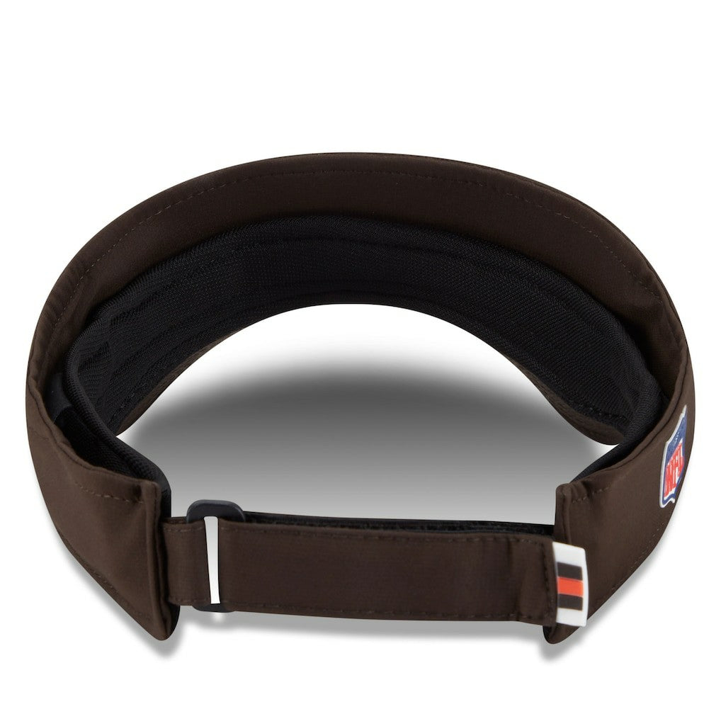 Cleveland Browns New Era 2025 Sideline Visor Brown