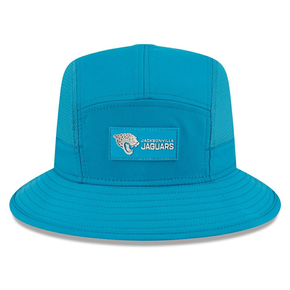 Jacksonville Jaguars New Era 2025 Sideline Bucket Hat Teal