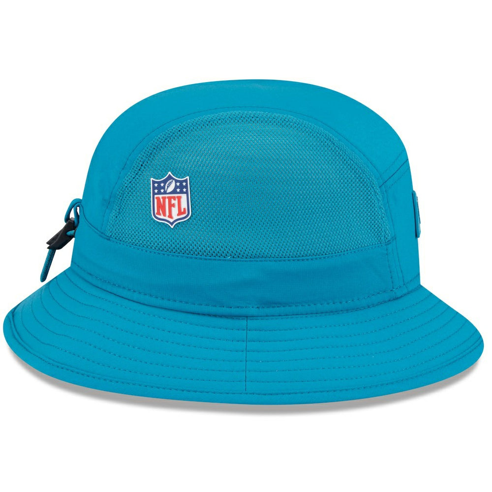 Jacksonville Jaguars New Era 2025 Sideline Bucket Hat Teal