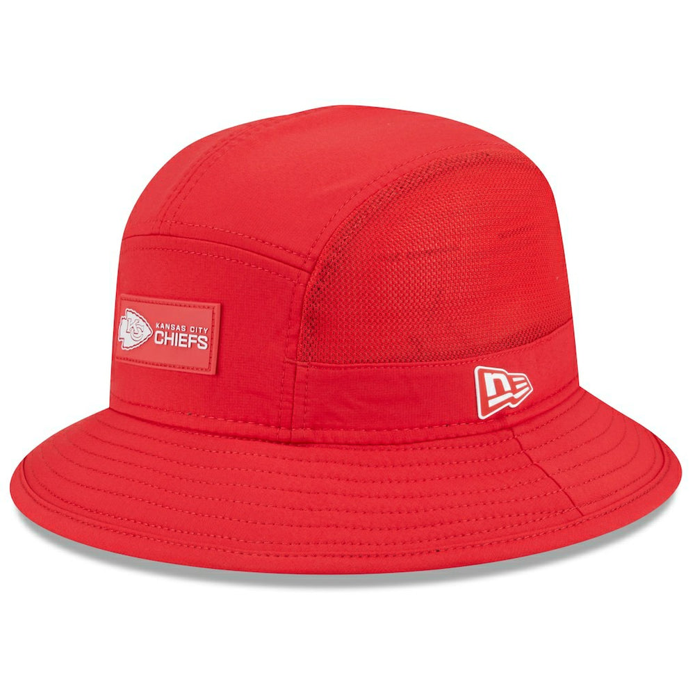 Kansas City Chiefs New Era 2025 Sideline Bucket Hat Red
