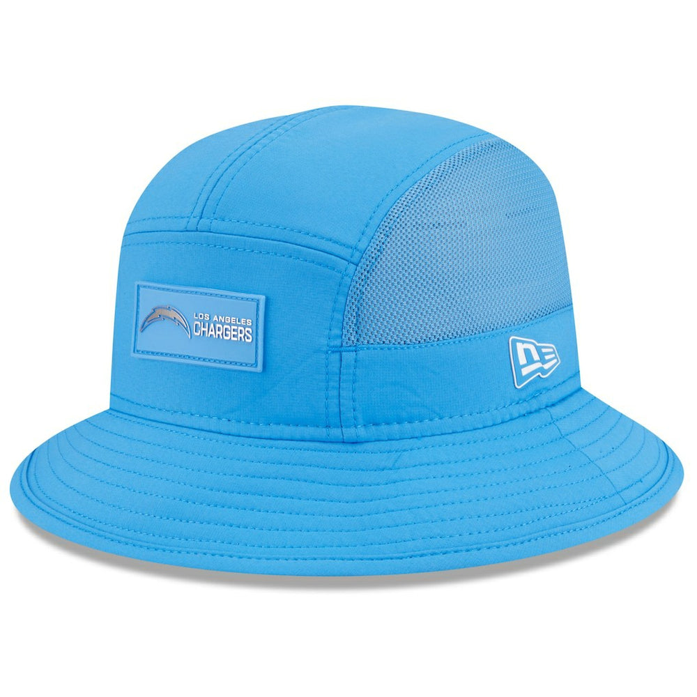 Los Angeles Chargers New Era 2025 Sideline Bucket Hat Powder Blue