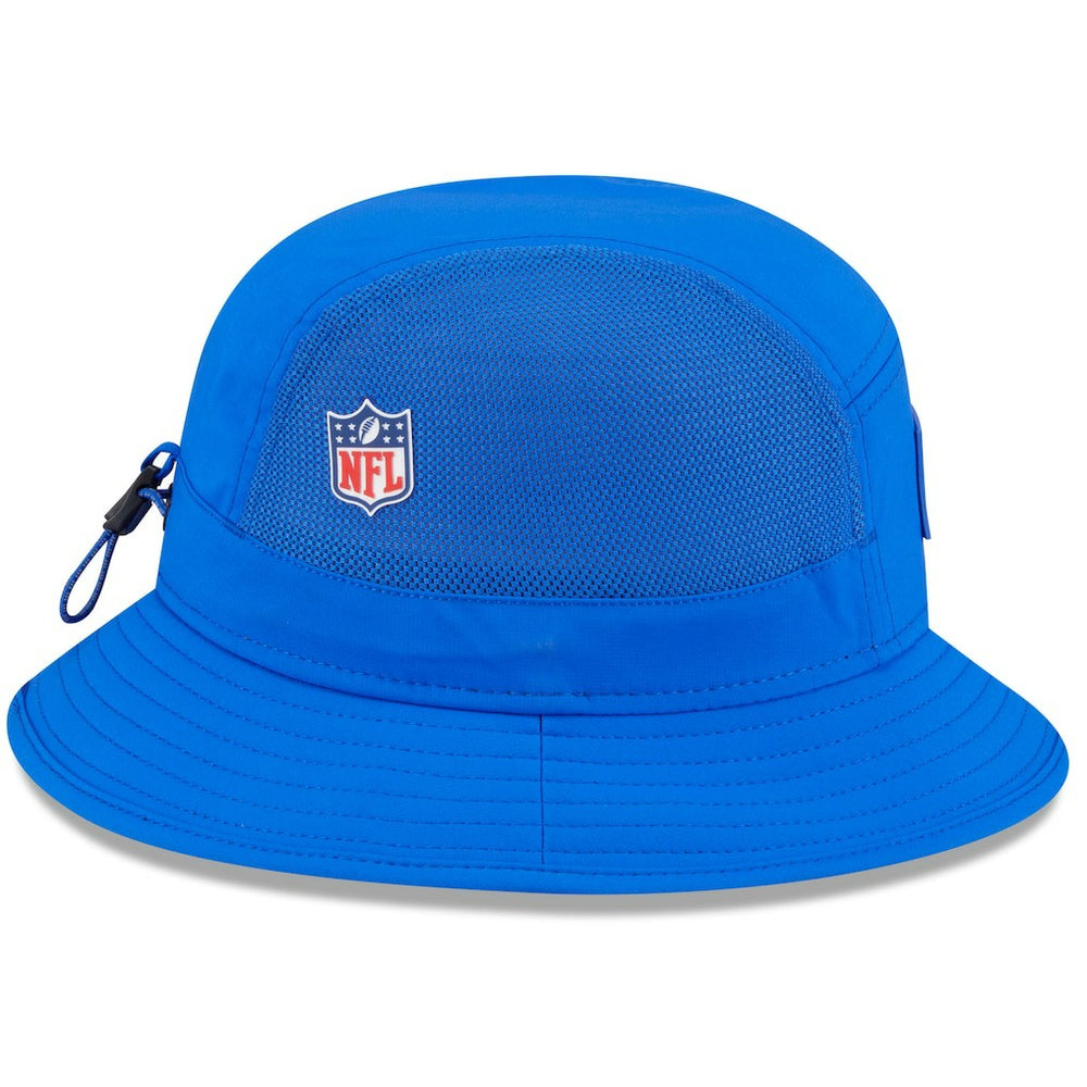 Los Angeles Rams New Era 2025 Sideline Bucket Hat Royal