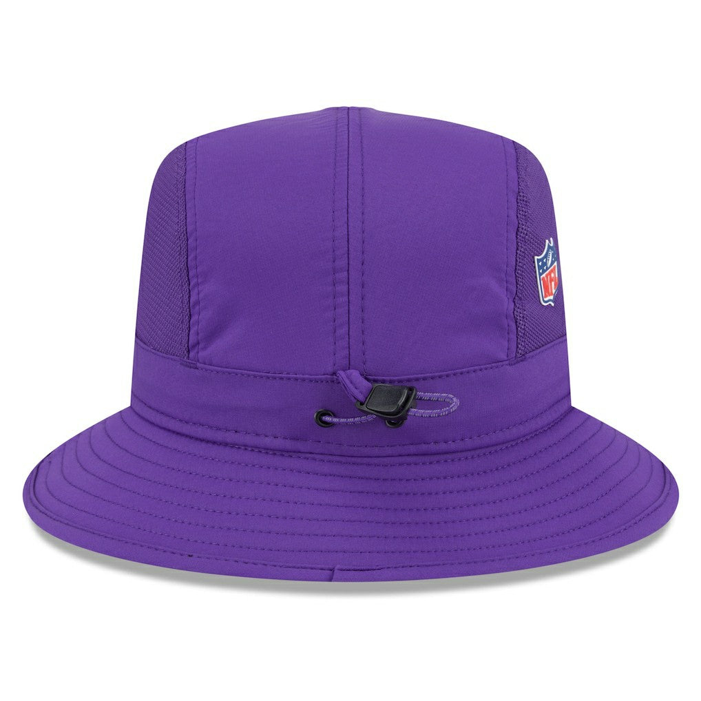 Minnesota Vikings New Era 2025 Sideline Bucket Hat Purple