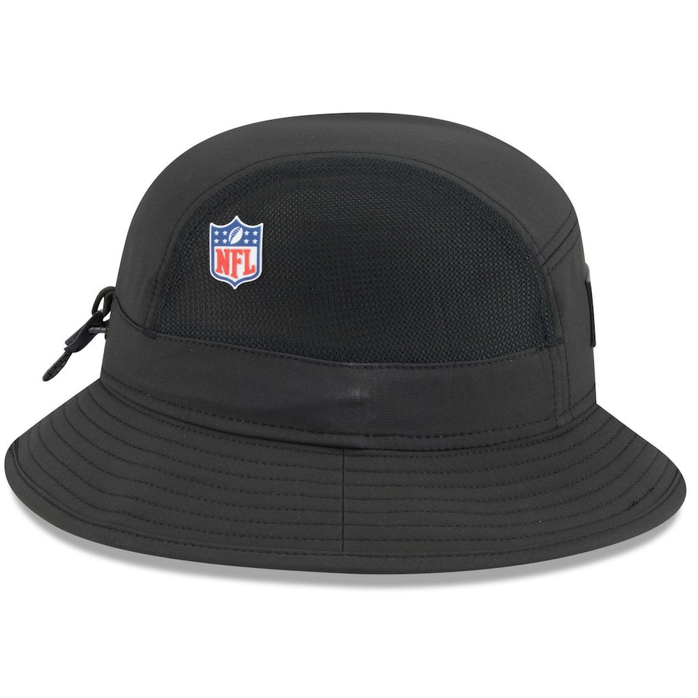 Pittsburgh Steelers New Era 2025 Sideline Bucket Hat Black