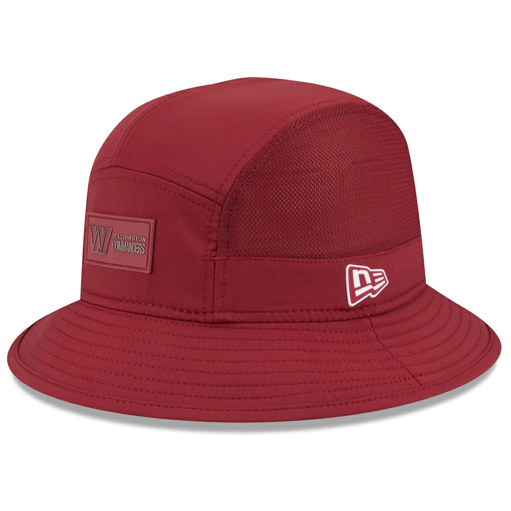 Washington Commanders New Era 2025 Sideline Bucket Hat Burgundy