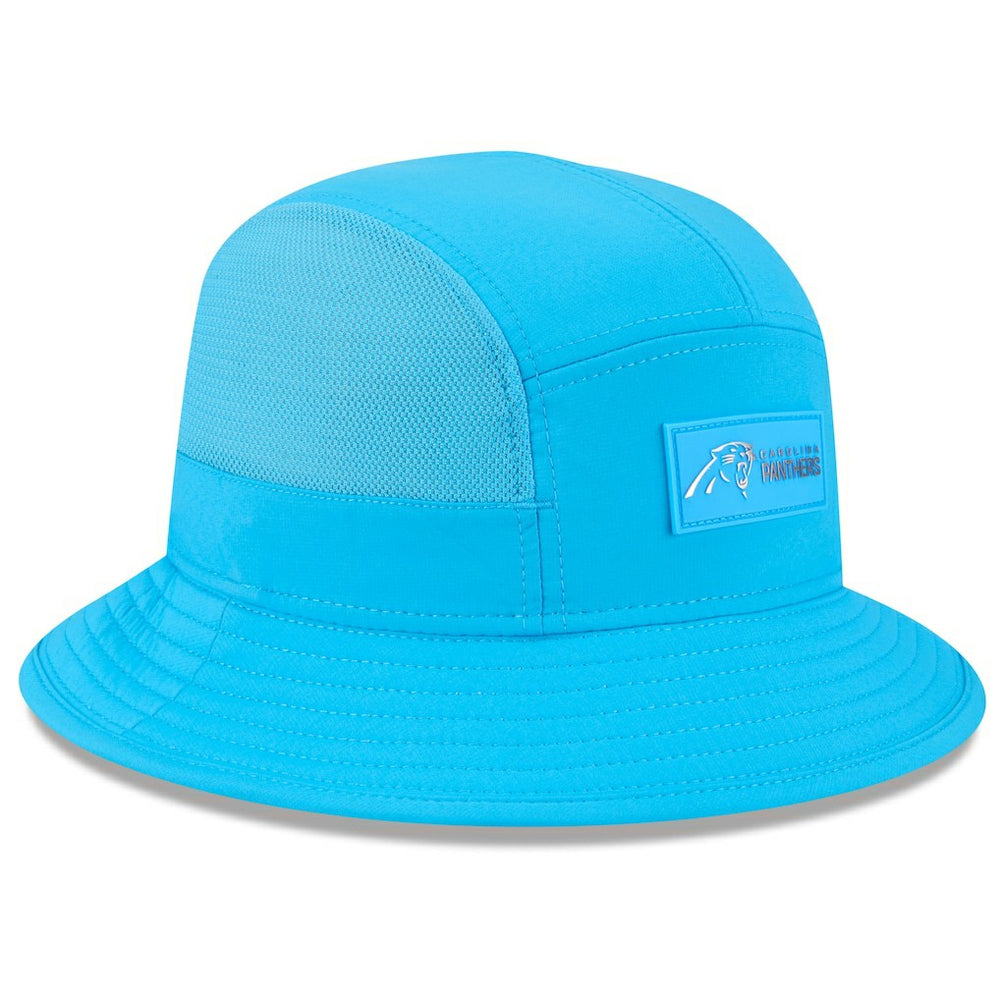 Carolina Panthers New Era 2025 Sideline Bucket Hat Blue