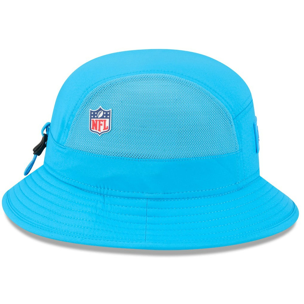 Carolina Panthers New Era 2025 Sideline Bucket Hat Blue