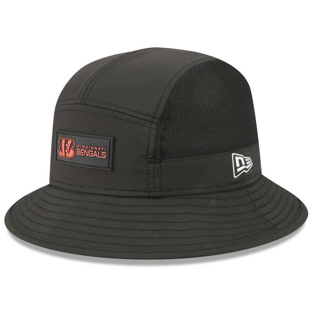 Cincinnati Bengals New Era 2025 Sideline Bucket Hat Black