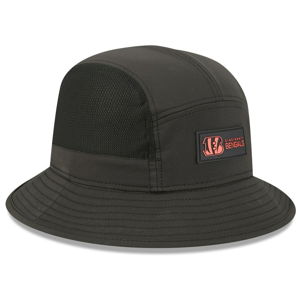 Cincinnati Bengals New Era 2025 Sideline Bucket Hat Black