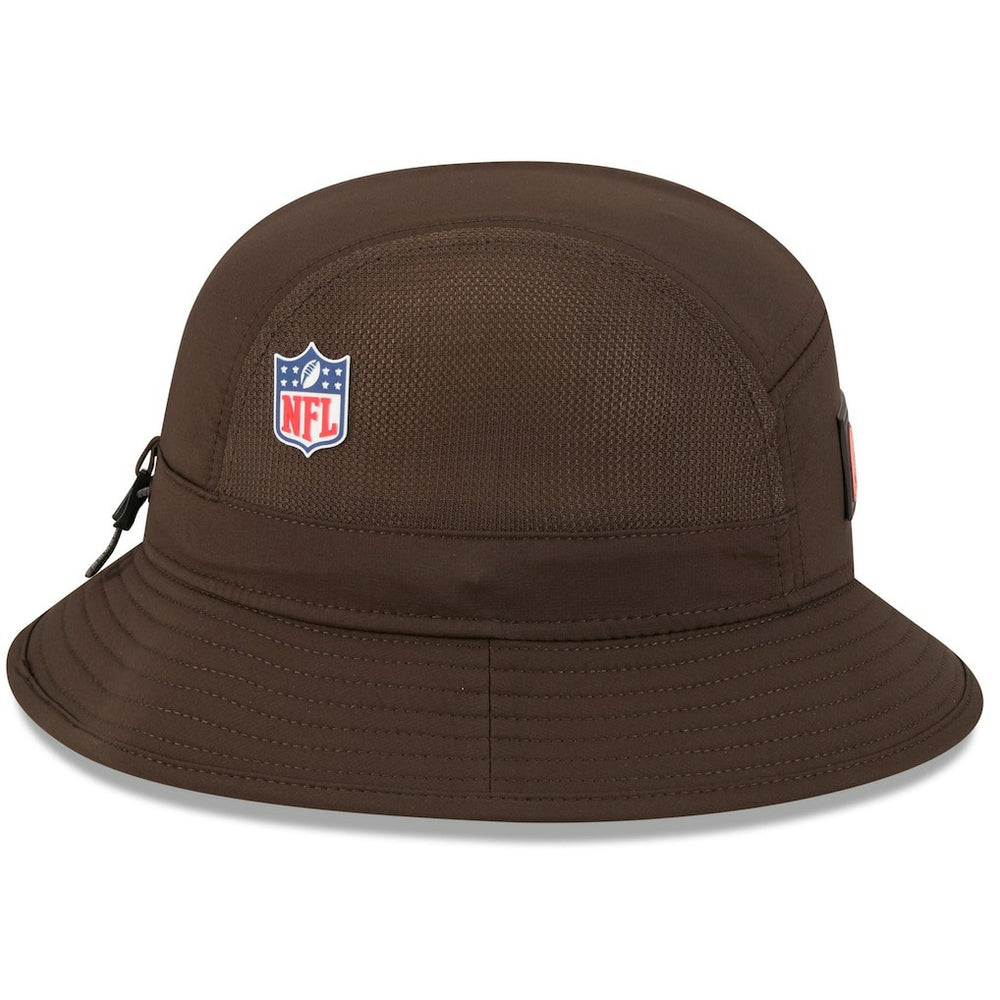 Cleveland Browns New Era 2025 Sideline Bucket Hat Brown