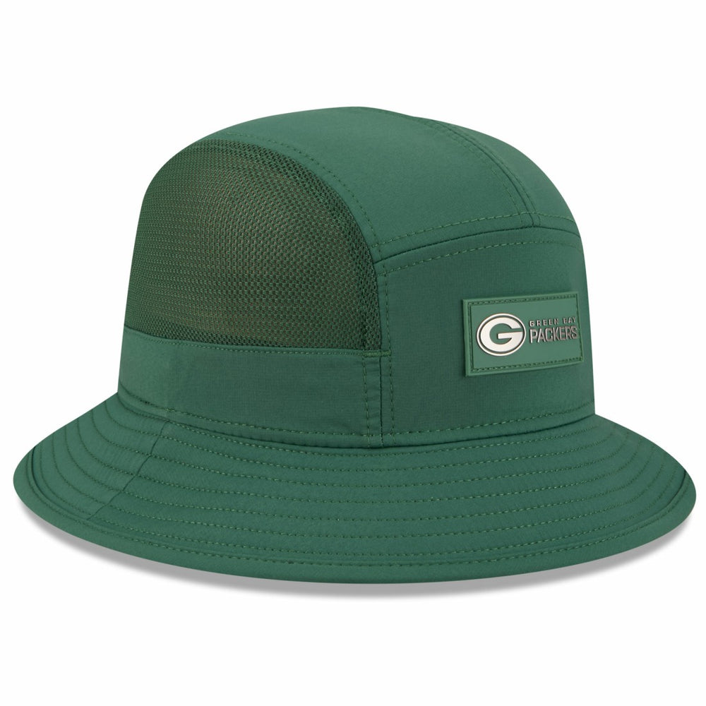 Green Bay Packers New Era 2025 Sideline Bucket Hat Green
