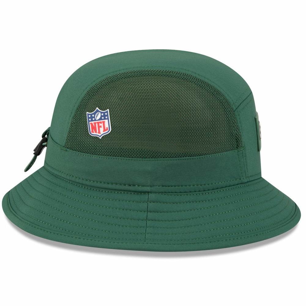 Green Bay Packers New Era 2025 Sideline Bucket Hat Green