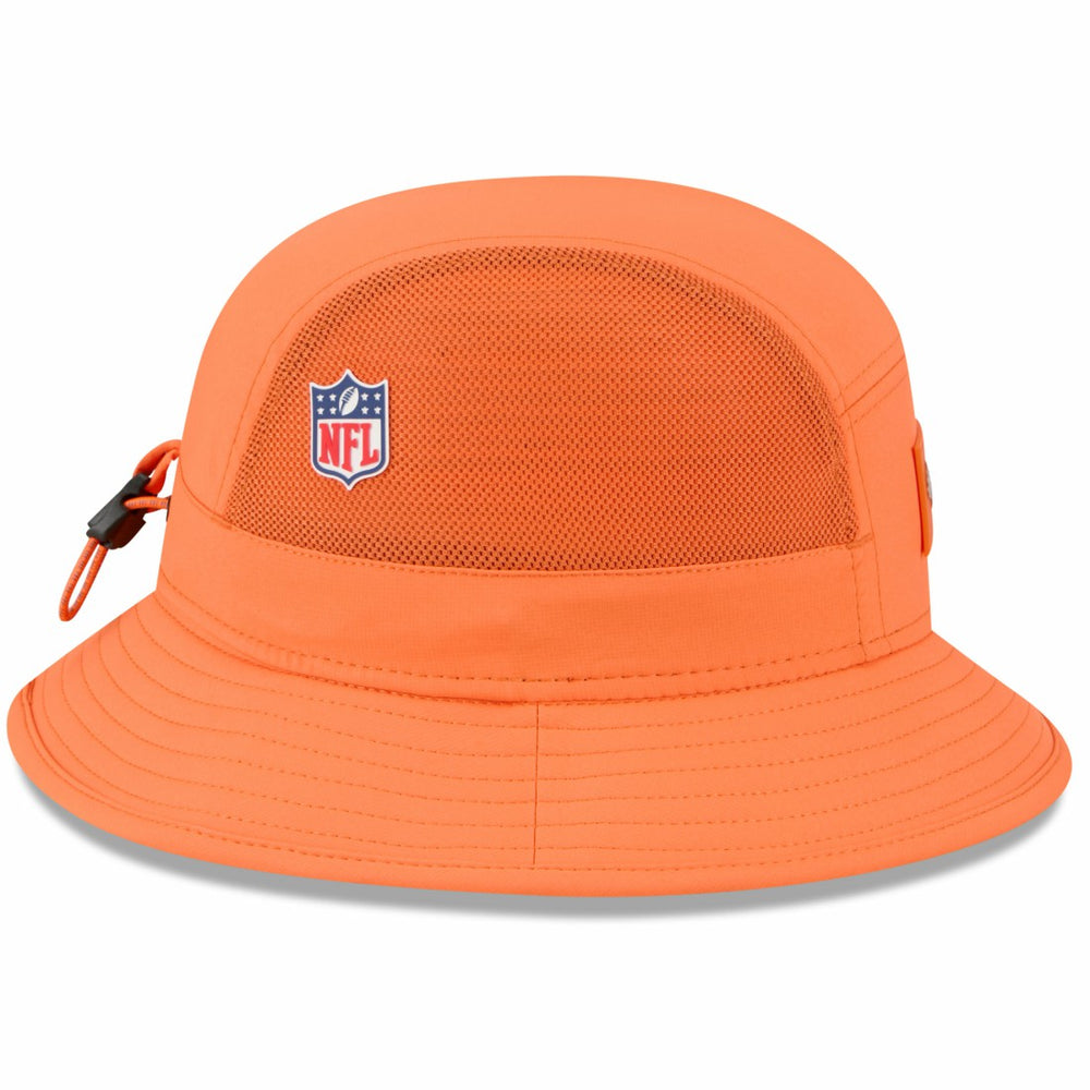 Denver Broncos New Era 2025 Sideline Bucket Hat Orange