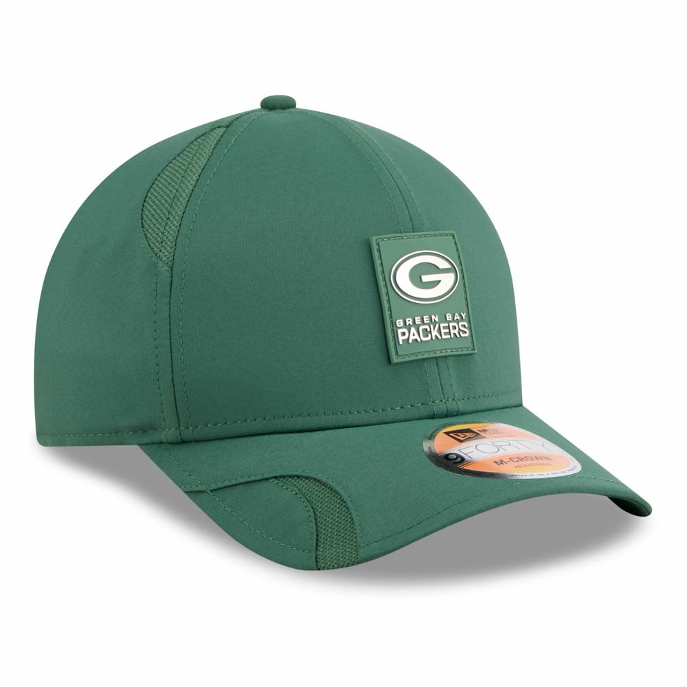Green Bay Packers New Era Youth 2025 Sideline 9FORTY Adjustable Hat Green