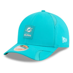 Miami Dolphins New Era Youth 2025 Sideline 9FORTY Adjustable Hat Aqua