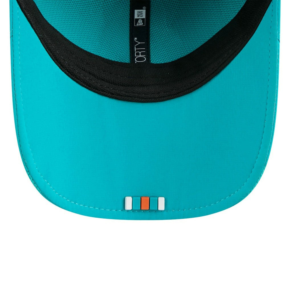 Miami Dolphins New Era Youth 2025 Sideline 9FORTY Adjustable Hat Aqua