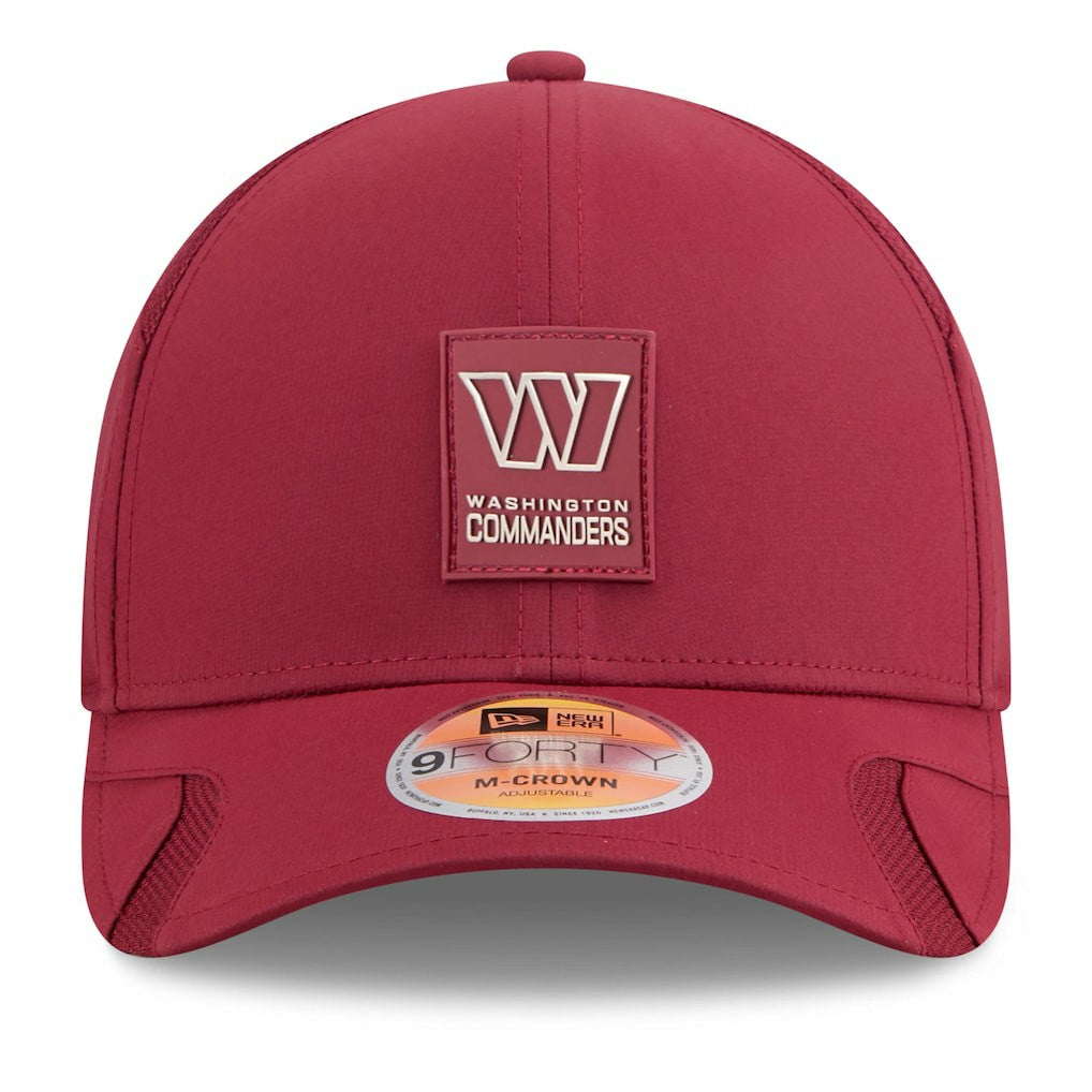 Washington Commanders New Era Youth 2025 Sideline 9FORTY Adjustable Hat Burgundy
