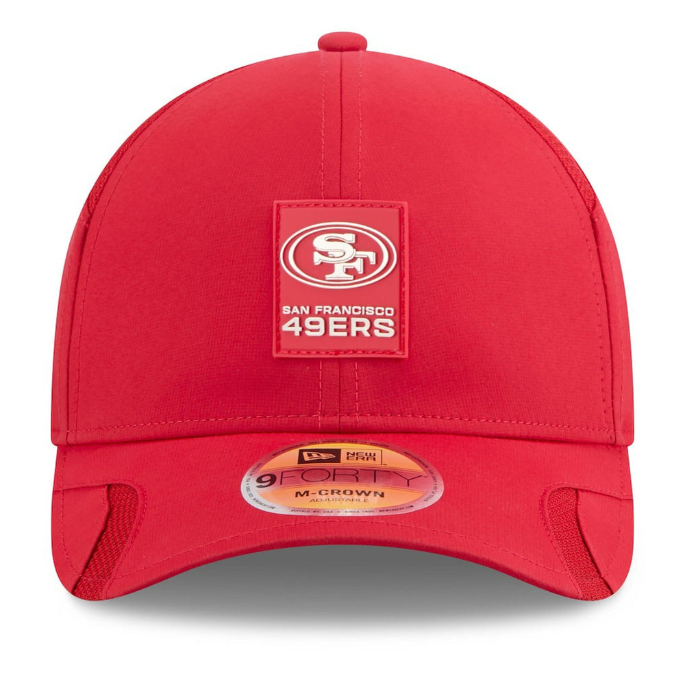 San Francisco 49ers New Era Youth 2025 Sideline 9FORTY Adjustable Hat Scarlet