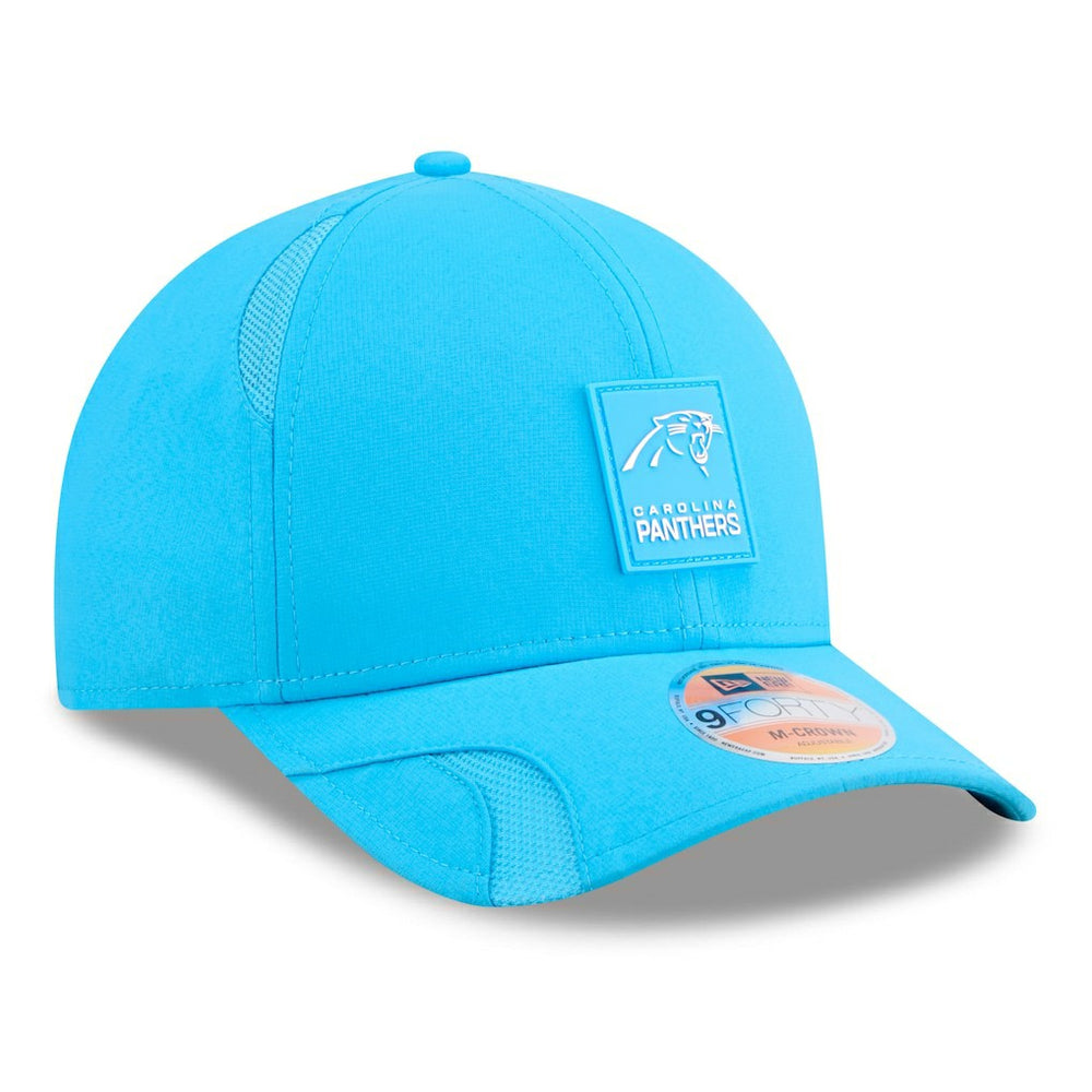 Carolina Panthers New Era Youth 2025 Sideline 9FORTY Adjustable Hat Blue