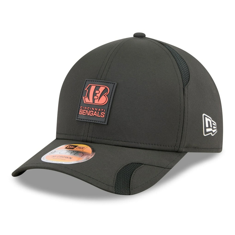 Cincinnati Bengals New Era Youth 2025 Sideline 9FORTY Adjustable Hat Black