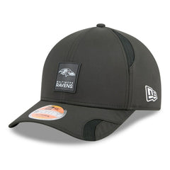 Baltimore Ravens New Era Youth 2025 Sideline 9FORTY Adjustable Hat Black