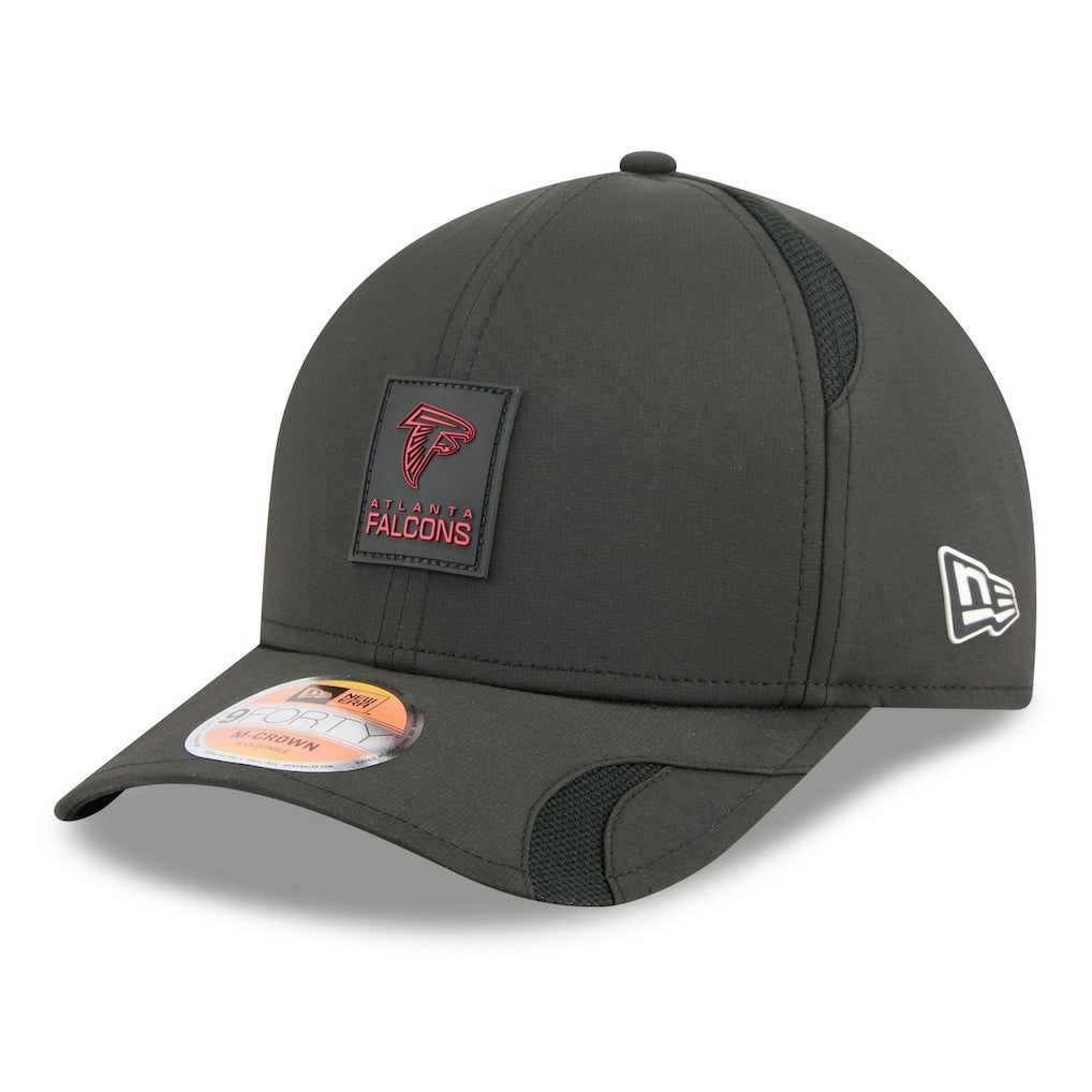 Atlanta Falcons New Era Youth 2025 Sideline 9FORTY Adjustable Hat Black