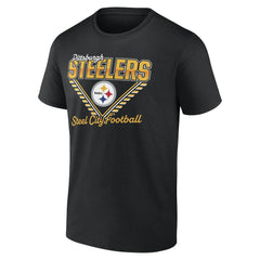 Pittsburgh Steelers Steel City Football T-Shirt Black