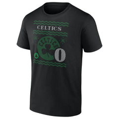 Jayson Tatum Boston Celtics Ugly Sweater Name & Number T-Shirt Black
