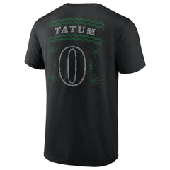 Jayson Tatum Boston Celtics Ugly Sweater Name & Number T-Shirt Black