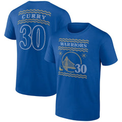 Stephen Curry Golden State Warriors Ugly Sweater Name & Number T-Shirt Royal