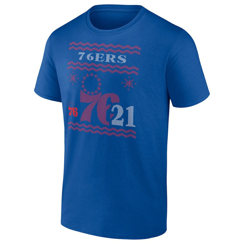 Joel Embiid Philadelphia 76ers Ugly Sweater Name & Number T-Shirt Royal