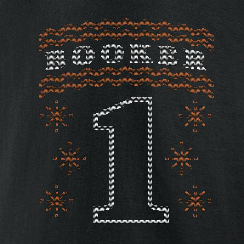 Devin Booker Phoenix Suns Ugly Sweater Name & Number T-Shirt Black