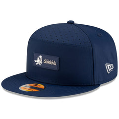 Dallas Cowboys New Era 2025 Sideline Throwback Split Panel 9FIFTY Snapback Hat Navy
