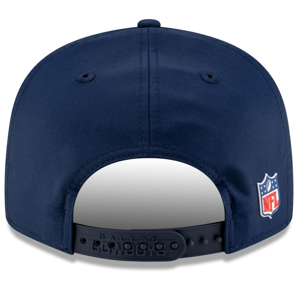Dallas Cowboys New Era 2025 Sideline Split Panel 9FIFTY Snapback Hat Navy