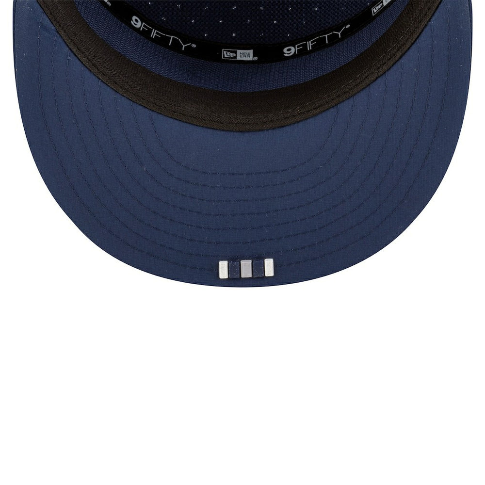 Dallas Cowboys New Era 2025 Sideline Split Panel 9FIFTY Snapback Hat Navy