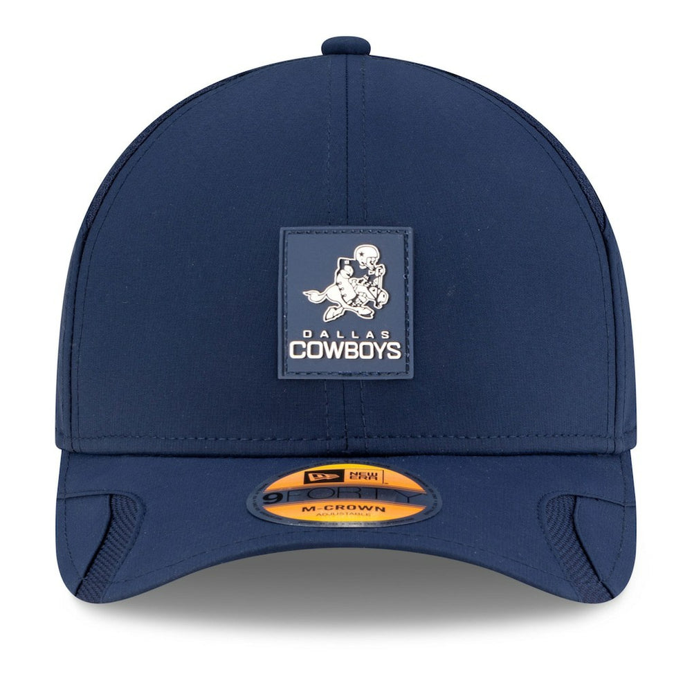 Dallas Cowboys New Era 2025 Sideline Throwback M-Crown 9FORTY Adjustable Hat Navy