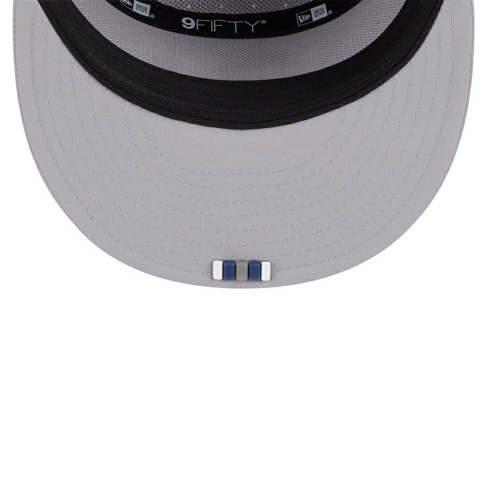 Dallas Cowboys New Era 2025 Sideline Split Panel 9FIFTY Snapback Hat Gray