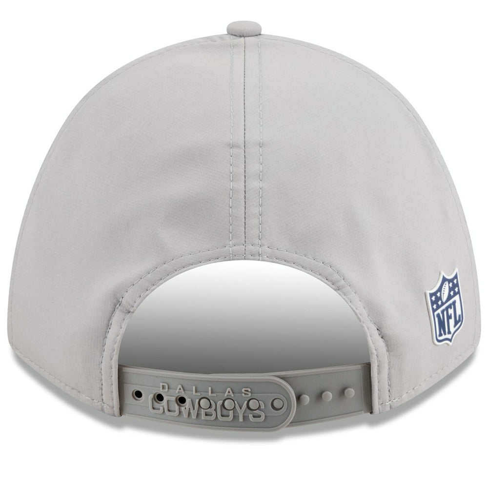 Dallas Cowboys New Era 2025 Sideline M-Crown 9FORTY Adjustable Hat Gray