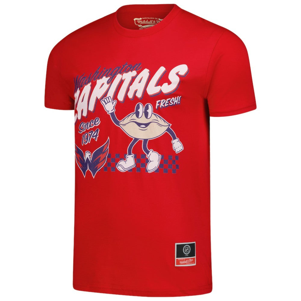 NHL Washington Capitals Mitchell & Ness Local Food T-Shirt - Red