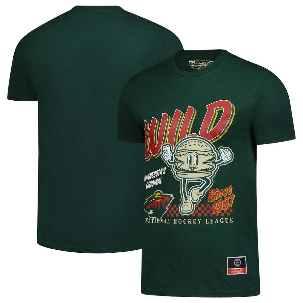 NHL Minnesota Wild Mitchell & Ness Local Food T-Shirt - Green