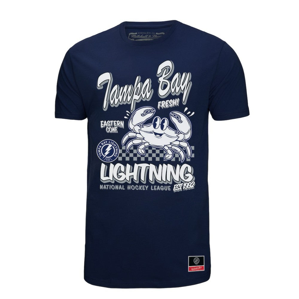 NHL Tampa Bay Lightning Mitchell & Ness Local Food T-Shirt - Navy