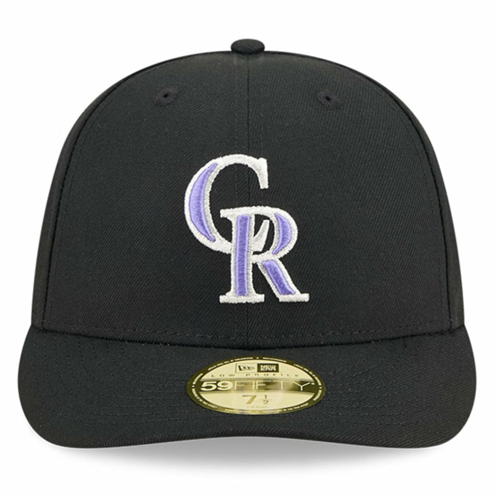 Colorado Rockies New Era Baseball Hall of Fame 59FIFTY Low Profile Fitted Hat - Black Hats