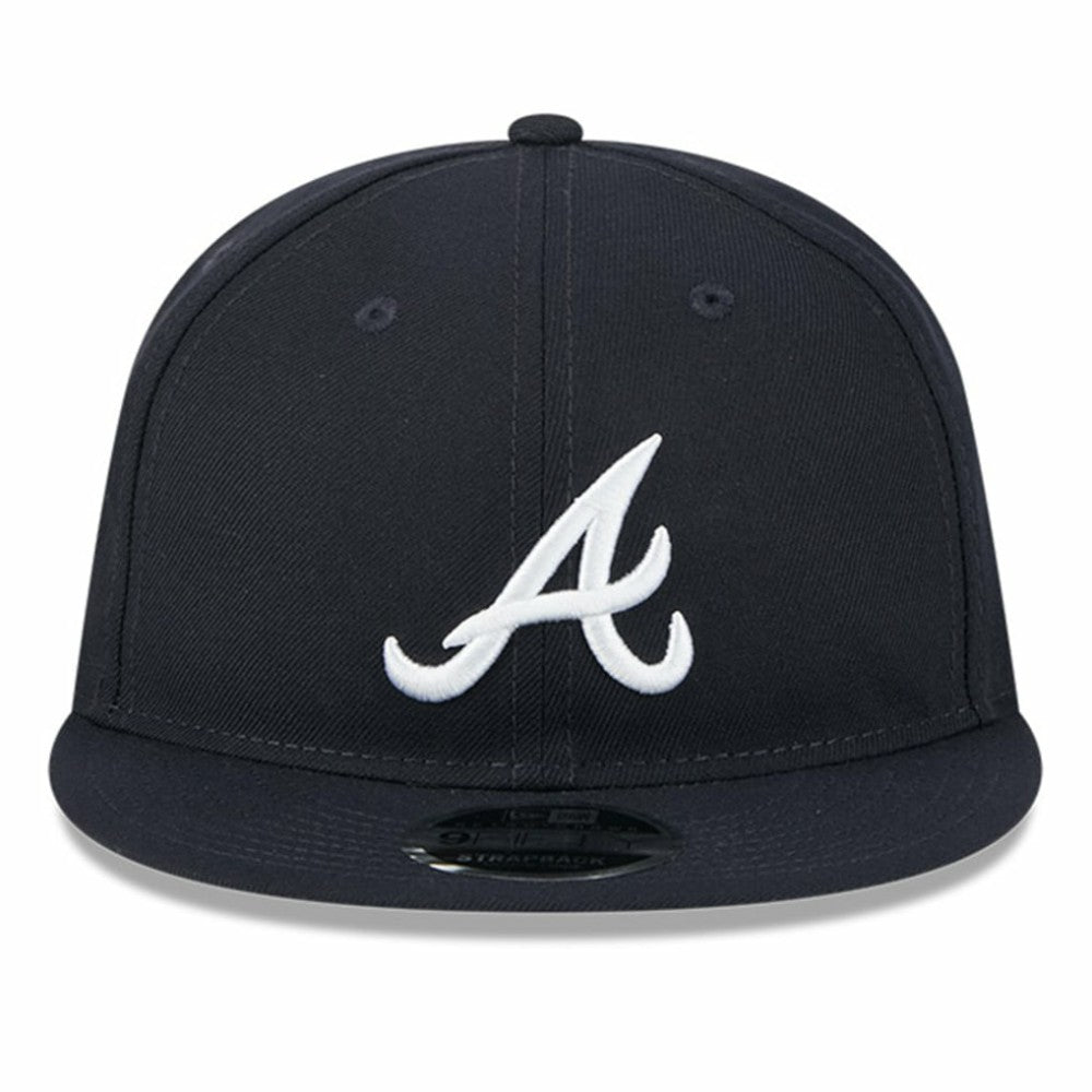 Atlanta Braves New Era Baseball Hall of Fame Retro Crown 9FIFTY Adjustable Hat - Navy Hats