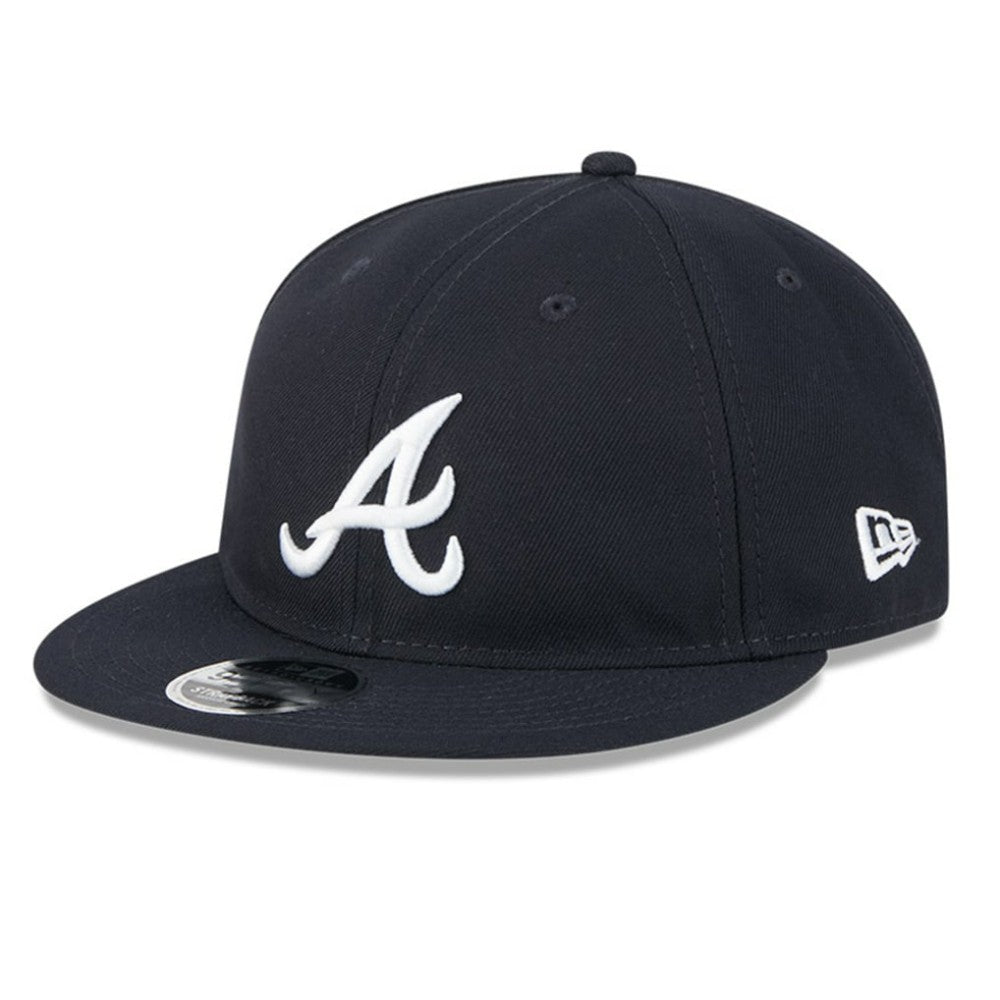Atlanta Braves New Era Baseball Hall of Fame Retro Crown 9FIFTY Adjustable Hat - Navy Hats