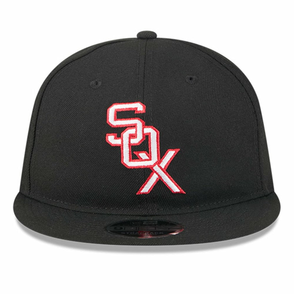 Chicago White Sox New Era Baseball Hall of Fame Retro Crown 9FIFTY Adjustable Hat - Black Hats