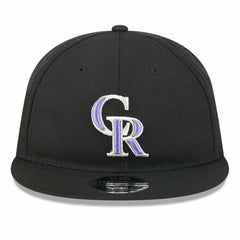 Colorado Rockies New Era Baseball Hall of Fame Retro Crown 9FIFTY Adjustable Hat - Black Hats