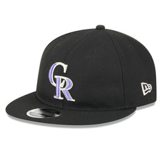 Colorado Rockies New Era Baseball Hall of Fame Retro Crown 9FIFTY Adjustable Hat - Black Hats