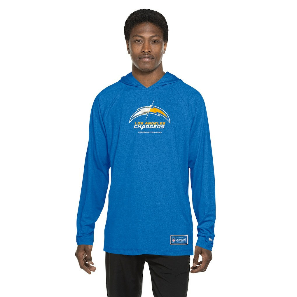 Los Angeles Chargers New Era Functional Fandom Hoodie Blue